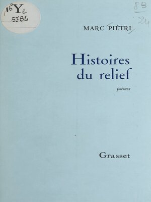 cover image of Histoires du relief